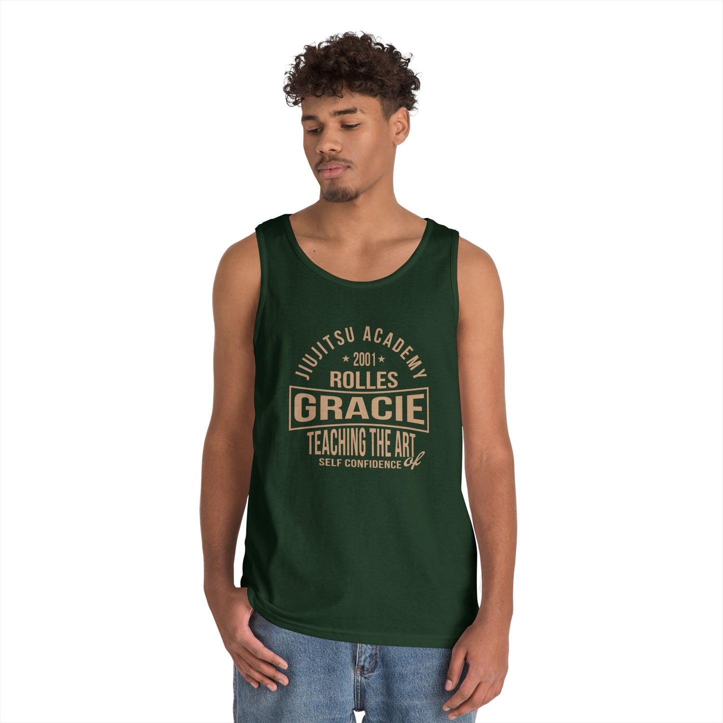 Gracie Jiu-Jitsu Tank Top, Unisex Workout Shirt, Brazilian Jiu-Jitsu Training Gear, Summer Sports Apparel, Gift for Martial Arts Enthusiasts