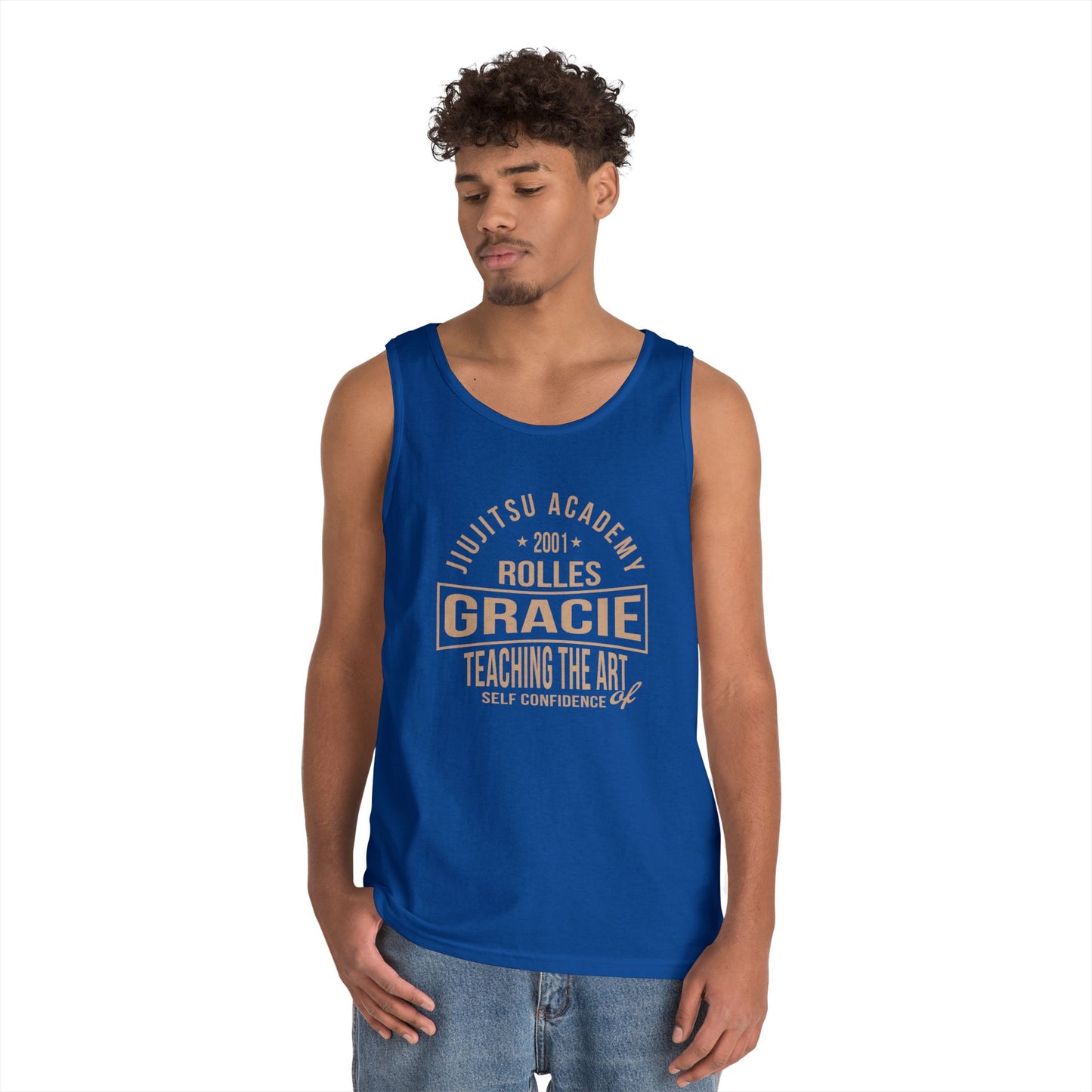 Gracie Jiu-Jitsu Tank Top, Unisex Workout Shirt, Brazilian Jiu-Jitsu Training Gear, Summer Sports Apparel, Gift for Martial Arts Enthusiasts