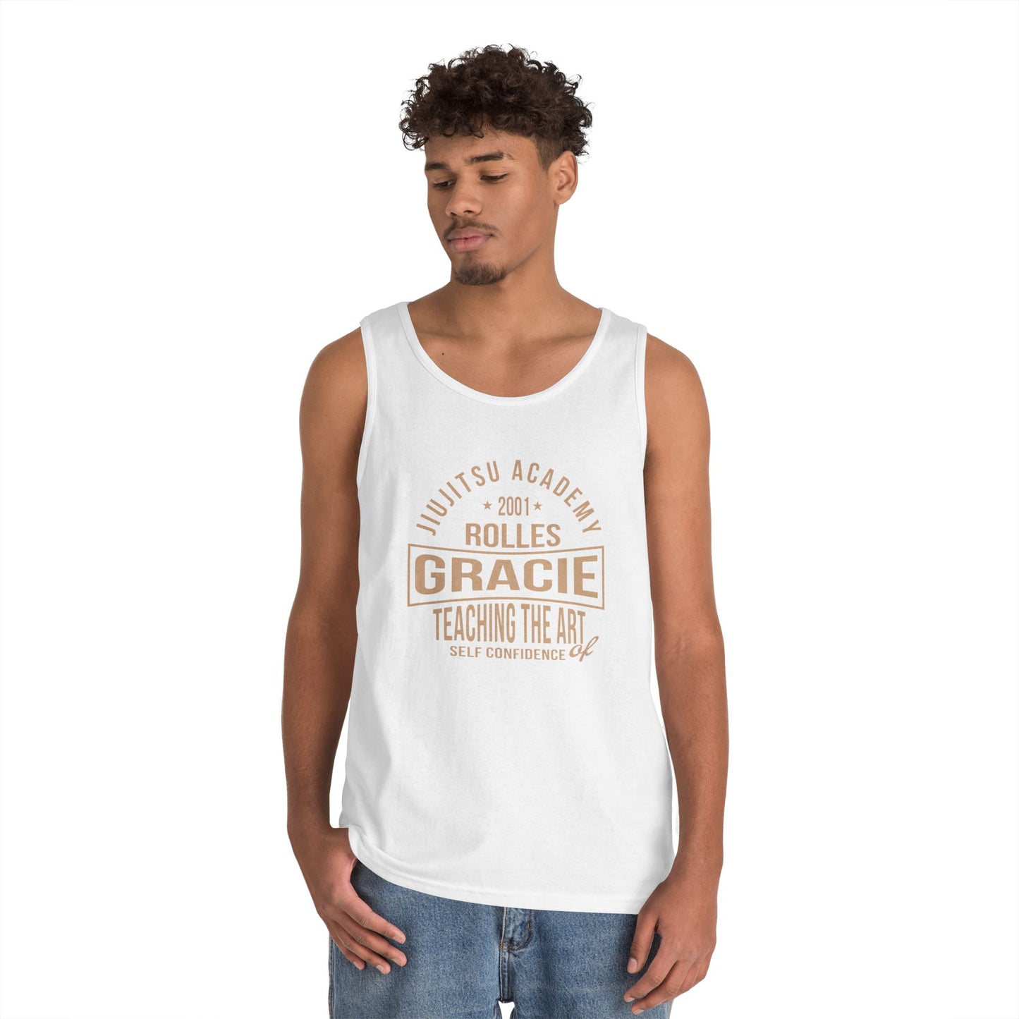 Gracie Jiu-Jitsu Tank Top, Unisex Workout Shirt, Brazilian Jiu-Jitsu Training Gear, Summer Sports Apparel, Gift for Martial Arts Enthusiasts