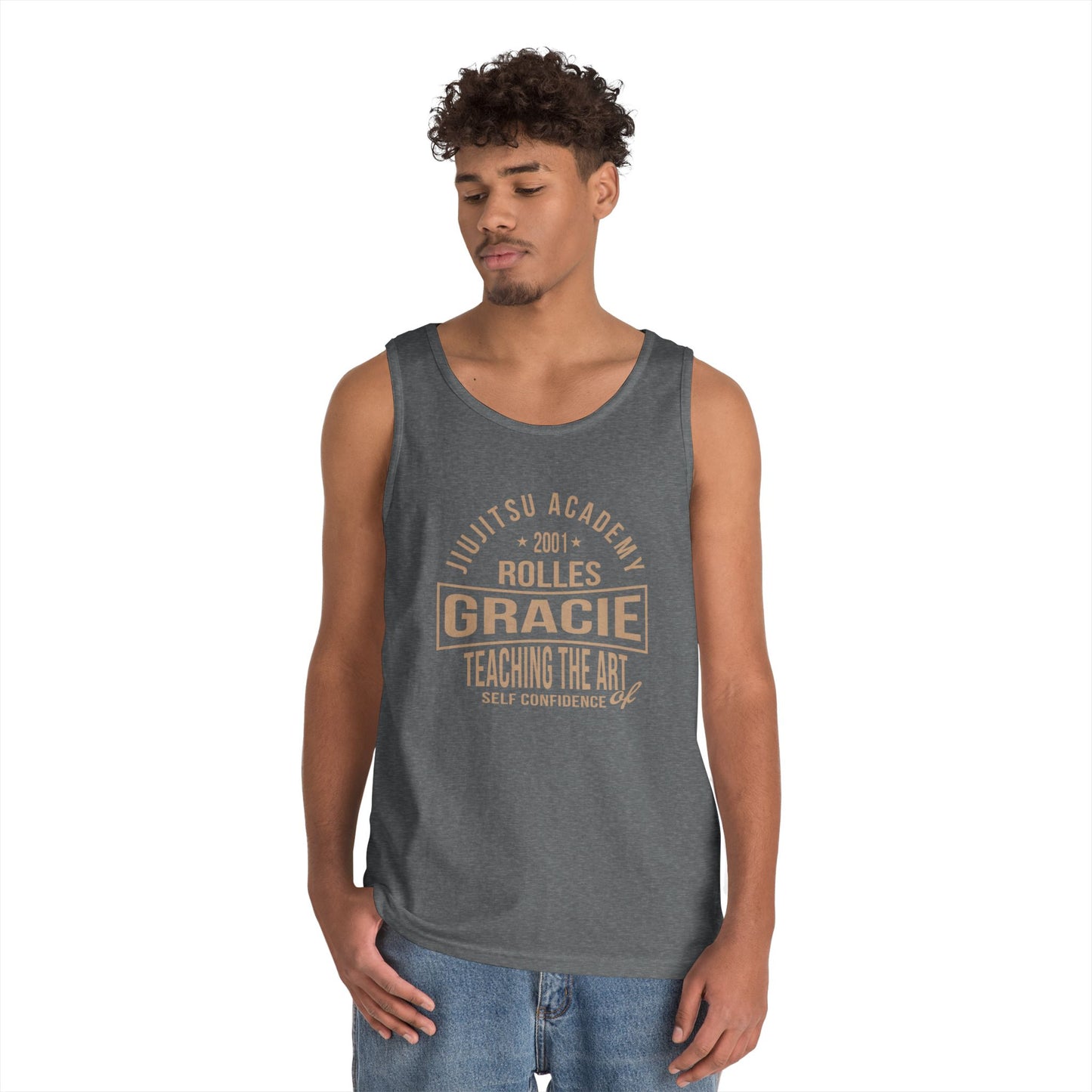 Gracie Jiu-Jitsu Tank Top, Unisex Workout Shirt, Brazilian Jiu-Jitsu Training Gear, Summer Sports Apparel, Gift for Martial Arts Enthusiasts