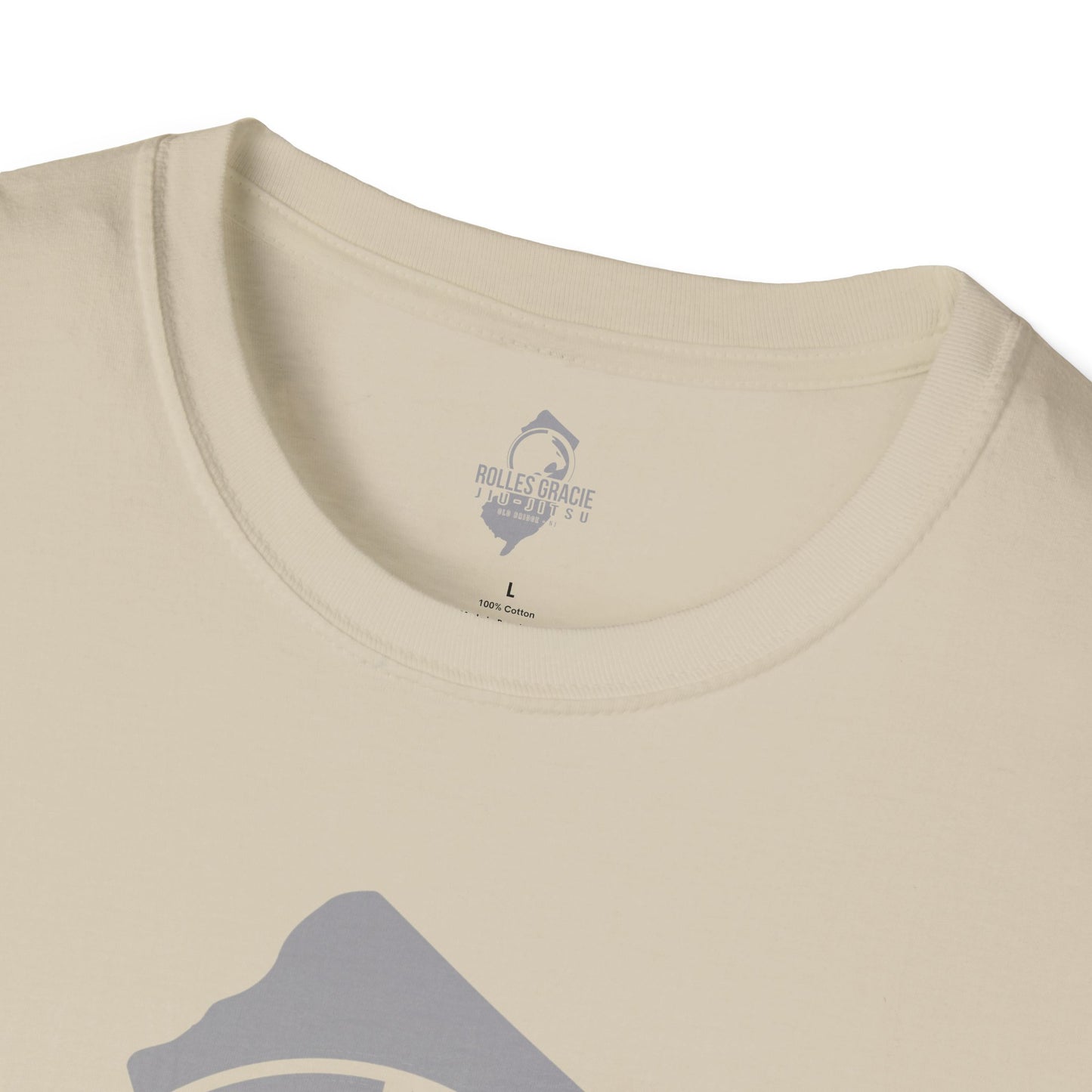Rolles Gracie Jiu-Jitsu Unisex Softstyle T-Shirt - Grey Design