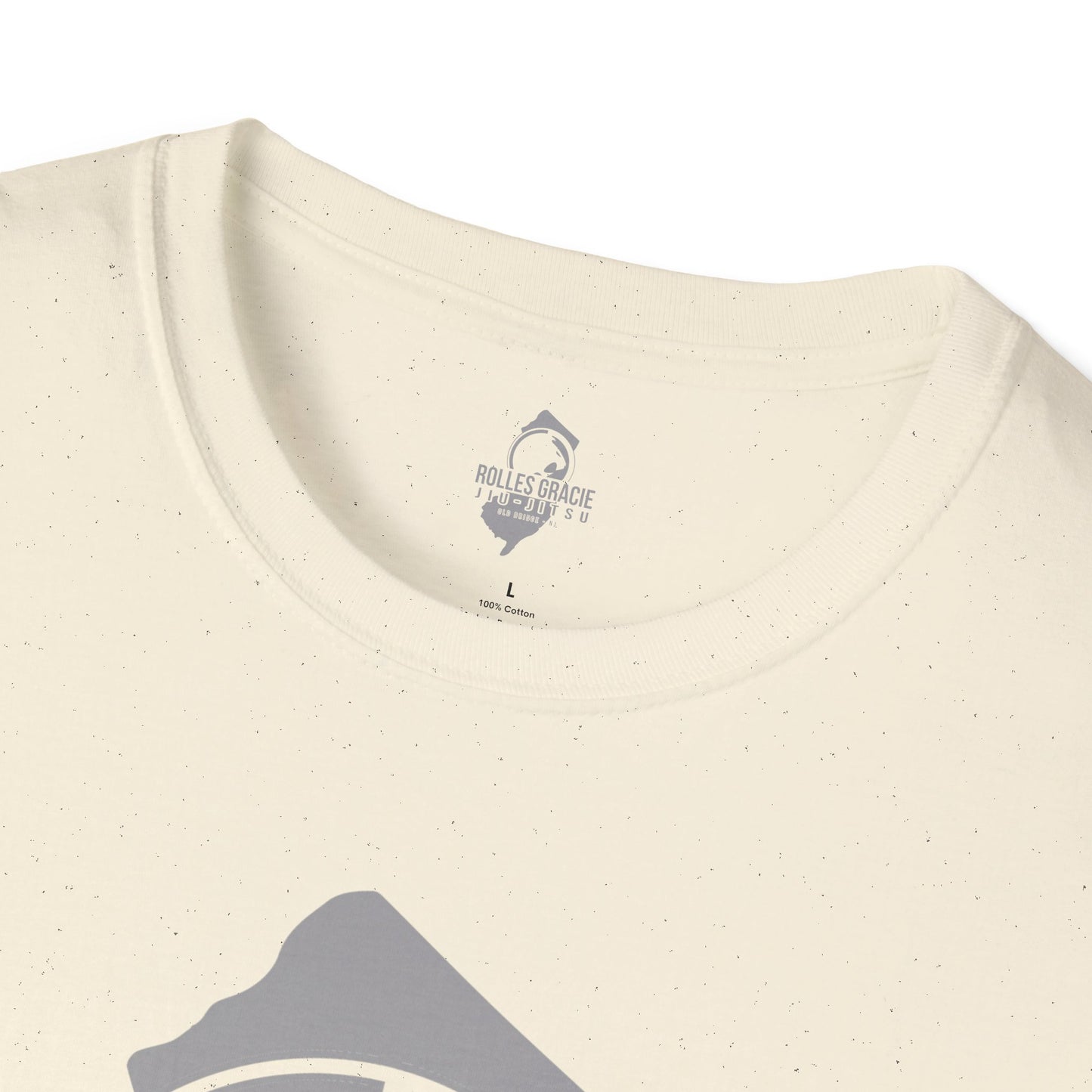 Rolles Gracie Jiu-Jitsu Unisex Softstyle T-Shirt - Grey Design