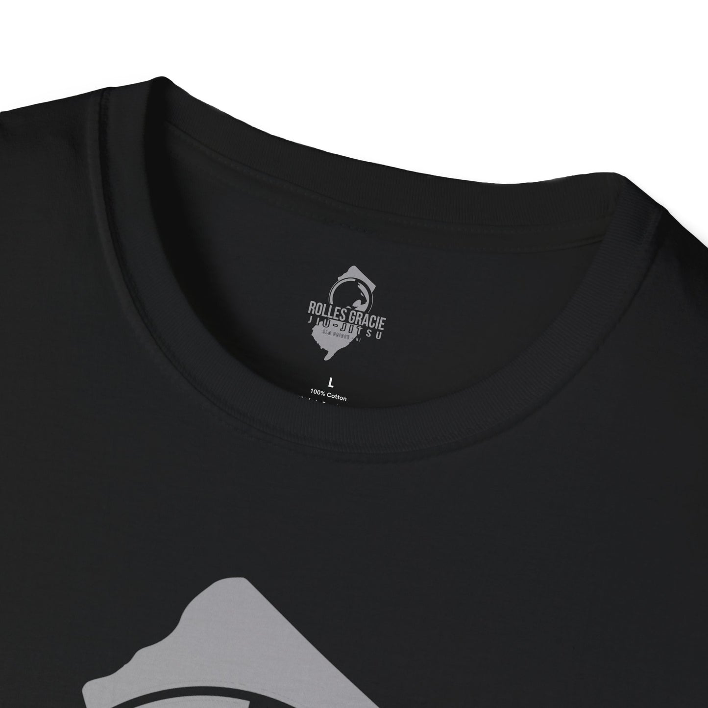 Rolles Gracie Jiu-Jitsu Unisex Softstyle T-Shirt - Grey Design