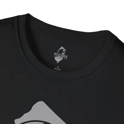 Rolles Gracie Jiu-Jitsu Unisex Softstyle T-Shirt - Grey Design
