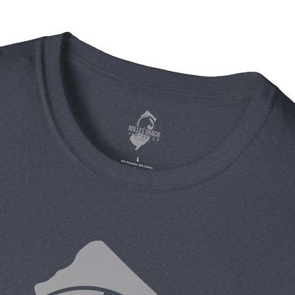 Rolles Gracie Jiu-Jitsu Unisex Softstyle T-Shirt - Grey Design