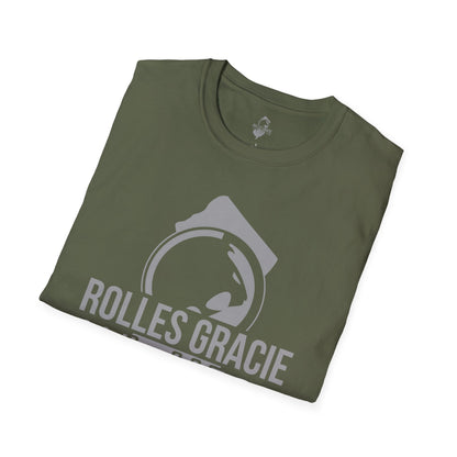 Rolles Gracie Jiu-Jitsu Unisex Softstyle T-Shirt - Grey Design