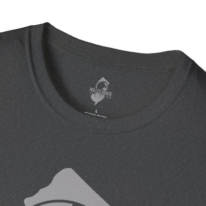 Rolles Gracie Jiu-Jitsu Unisex Softstyle T-Shirt - Grey Design