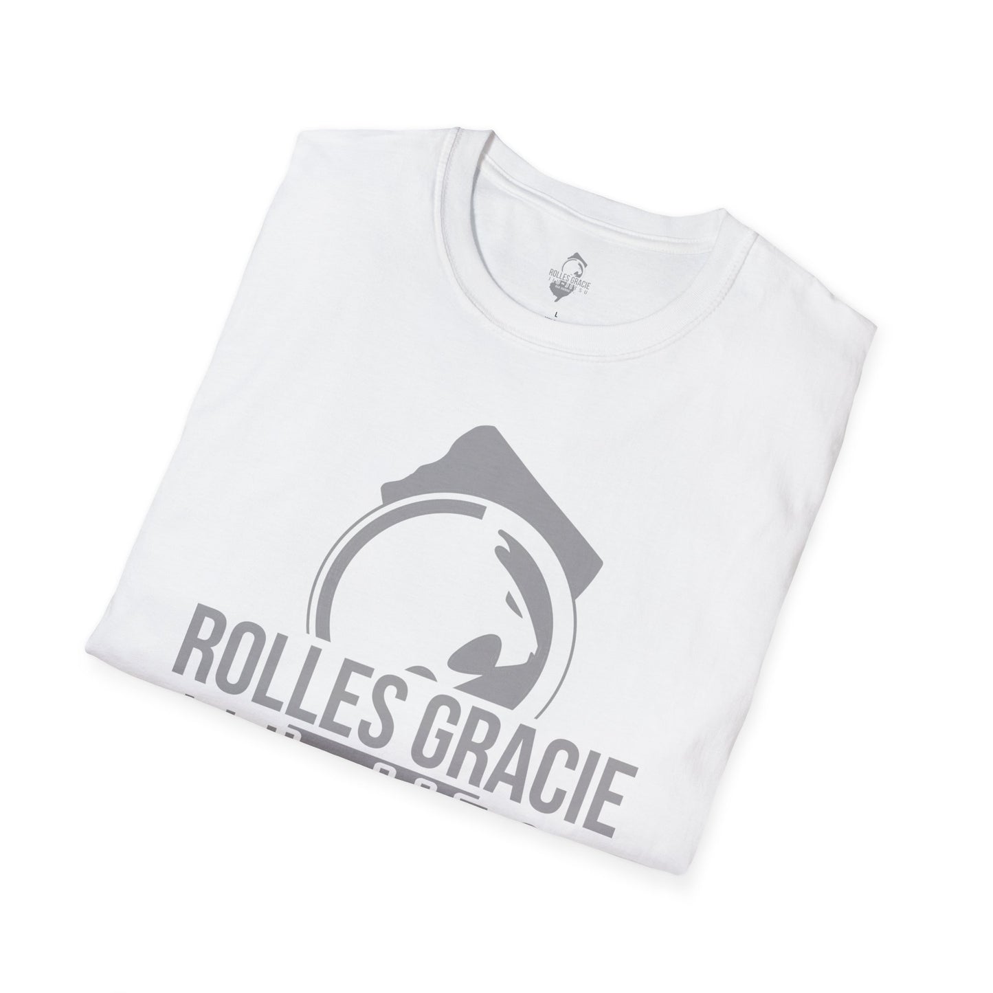 Rolles Gracie Jiu-Jitsu Unisex Softstyle T-Shirt - Grey Design