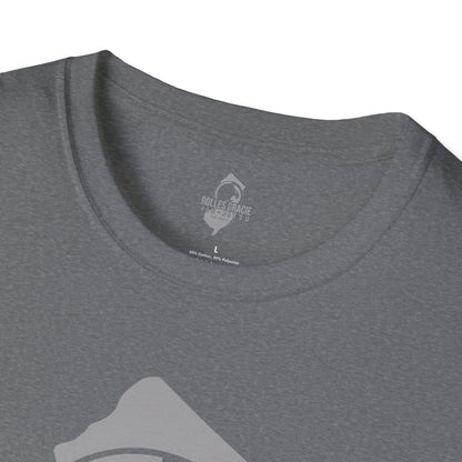 Rolles Gracie Jiu-Jitsu Unisex Softstyle T-Shirt - Grey Design