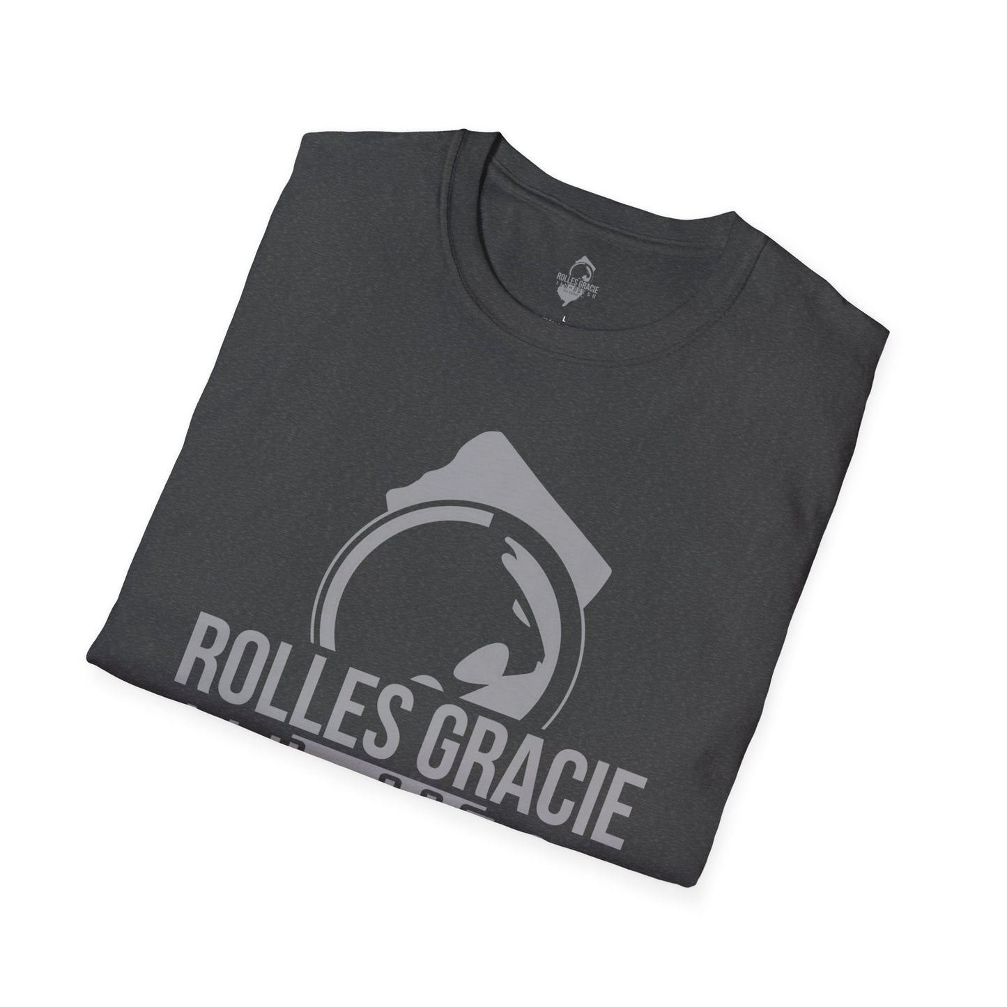 Rolles Gracie Jiu-Jitsu Unisex Softstyle T-Shirt - Grey Design