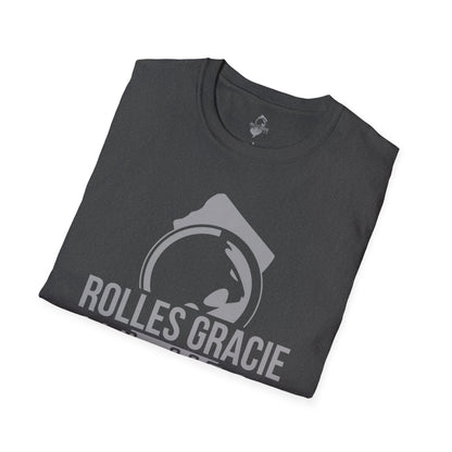 Rolles Gracie Jiu-Jitsu Unisex Softstyle T-Shirt - Grey Design
