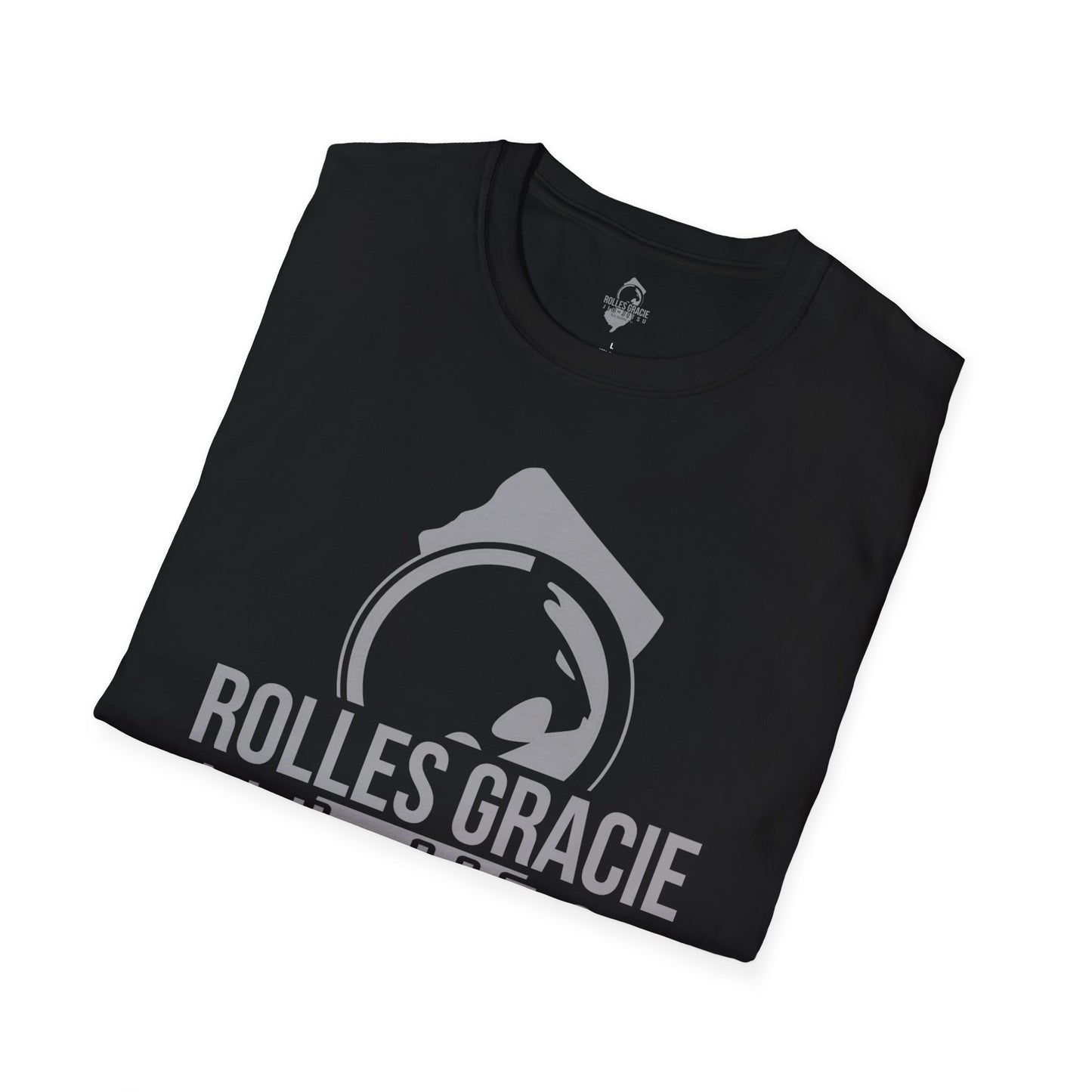 Rolles Gracie Jiu-Jitsu Unisex Softstyle T-Shirt - Grey Design