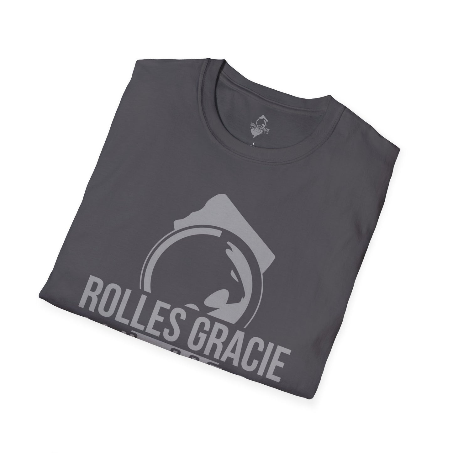 Rolles Gracie Jiu-Jitsu Unisex Softstyle T-Shirt - Grey Design